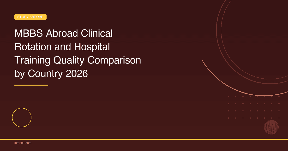 MBBS Abroad Clinical Rotation and Hospital Training Quality Comparison by Country 2026 - Featured Image MBBS Abroad Clinical Rotation and Hospital Training Quality Comparison by Country 2026 - MBBS abroad education article